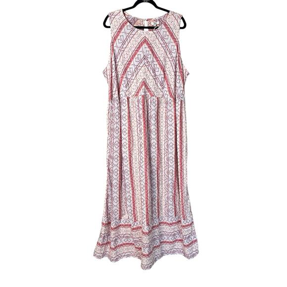 NWT True Craft Prairie City Boho Western Ruffle Hem Maxi Dress in Ivory Size 3X - Picture 2 of 10
